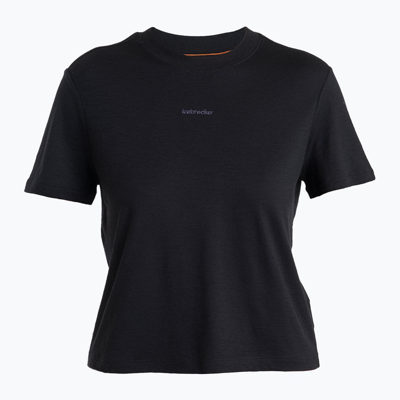 Trekking Shirt Damen icebreaker Merino 150 Tech Lite III SS Crop Tee black 6