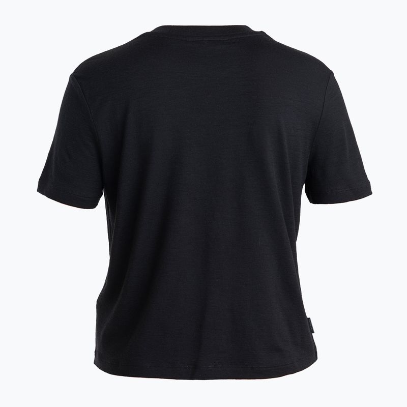 Trekking Shirt Damen icebreaker Merino 150 Tech Lite III SS Crop Tee black 7