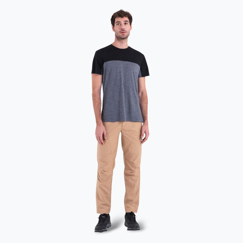 Trekking Shirt Herren icebreaker Merino Cool-Lite Sphere III SS Tee Colour Block graphite hthr 3