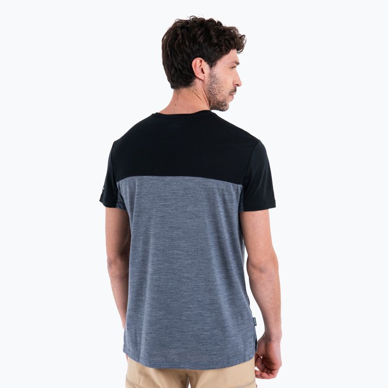 Trekking Shirt Herren icebreaker Merino Cool-Lite Sphere III SS Tee Colour Block graphite hthr 4