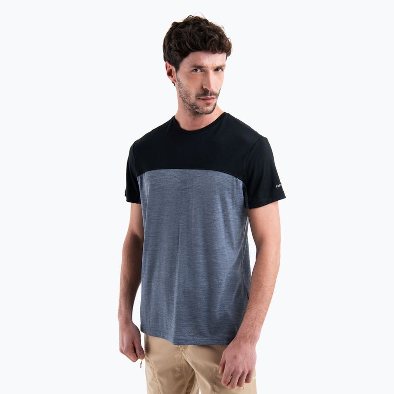 Trekking Shirt Herren icebreaker Merino Cool-Lite Sphere III SS Tee Colour Block graphite hthr 5