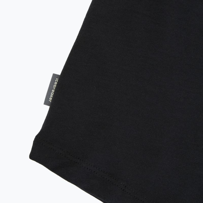 Damen-Trekking-T-Shirt icebreaker Merino 125 Cool-Lite™ Sphere III black 3