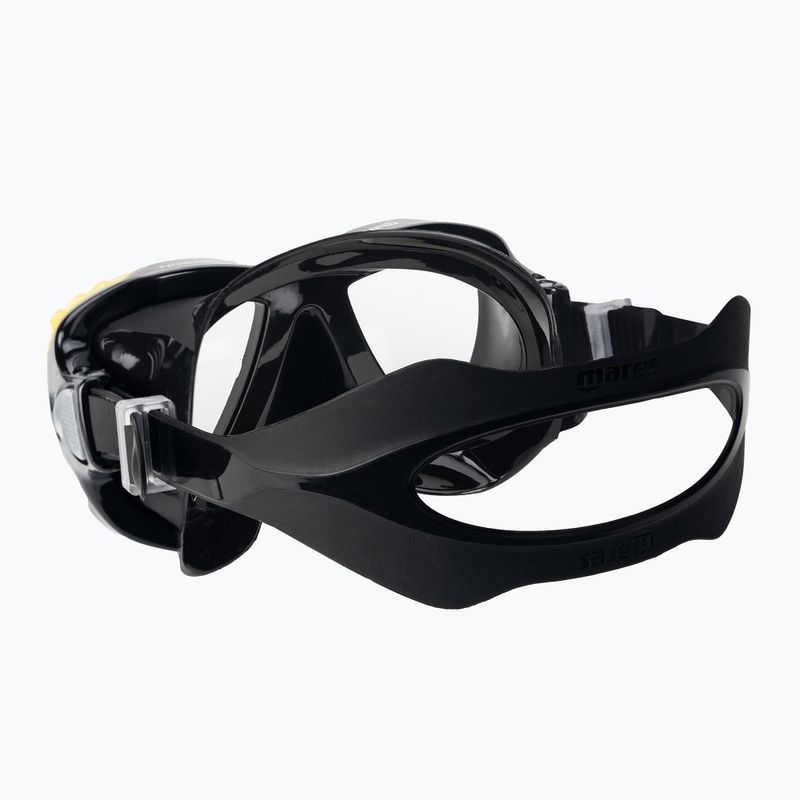 Mares Trygon Schnorchelmaske schwarz und gelb 411262 4