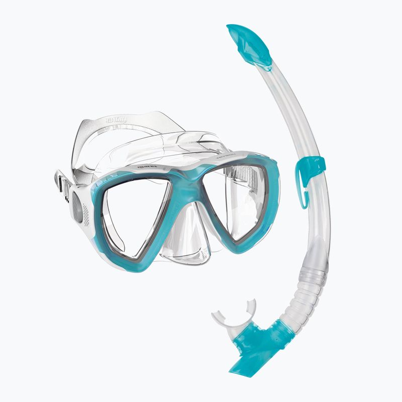 Mares Combo Trygon aqua/weiß/klar Schnorchelset