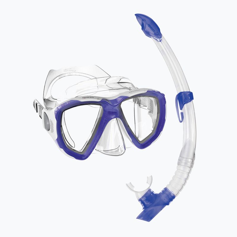 Mares Combo Trygon blau/weiß/klar Schnorchelset