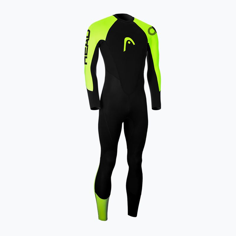 Triathlon neoprenanzug Herren HEAD Head Ow Explorer FS 3.2.2 BKLM schwarz-gelb