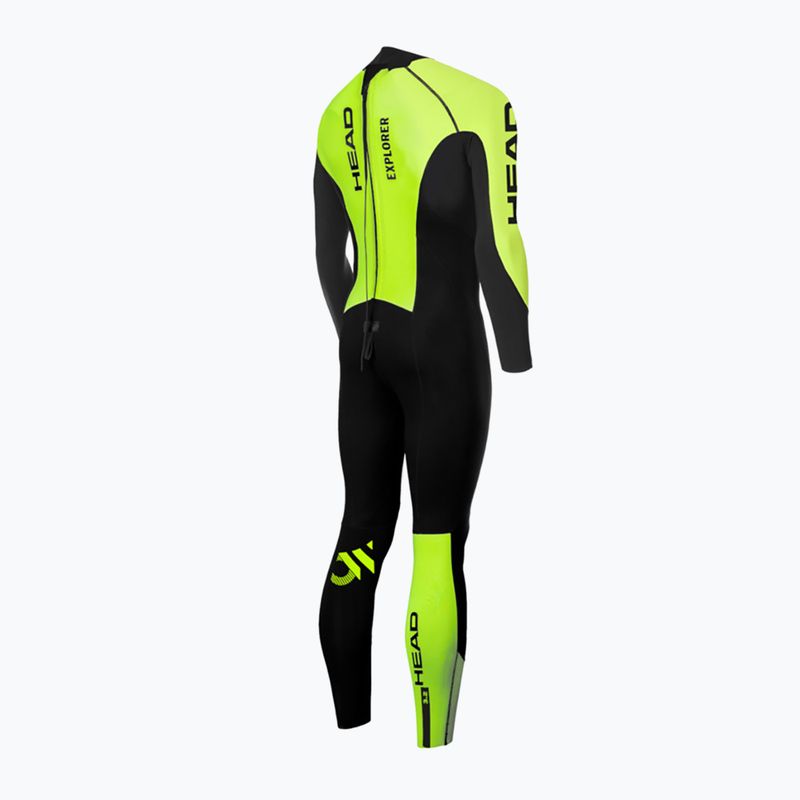 Triathlon neoprenanzug Herren HEAD Head Ow Explorer FS 3.2.2 BKLM schwarz-gelb 2