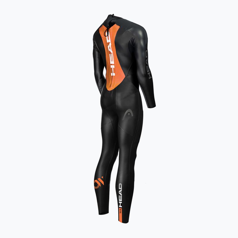 Triathlon neoprenanzug Herren HEAD Ow Shell FS 3.2.2 BKOR schwarz-orange 452653 7