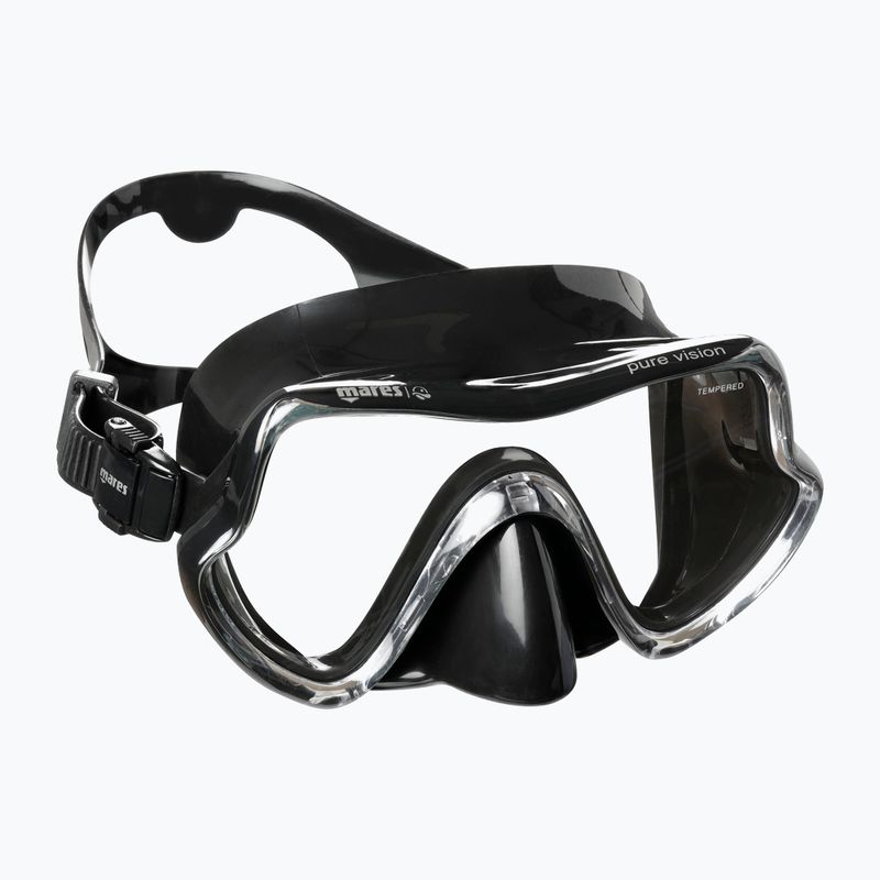 Mares Pure Vision Schnorchelmaske schwarz 411217 6