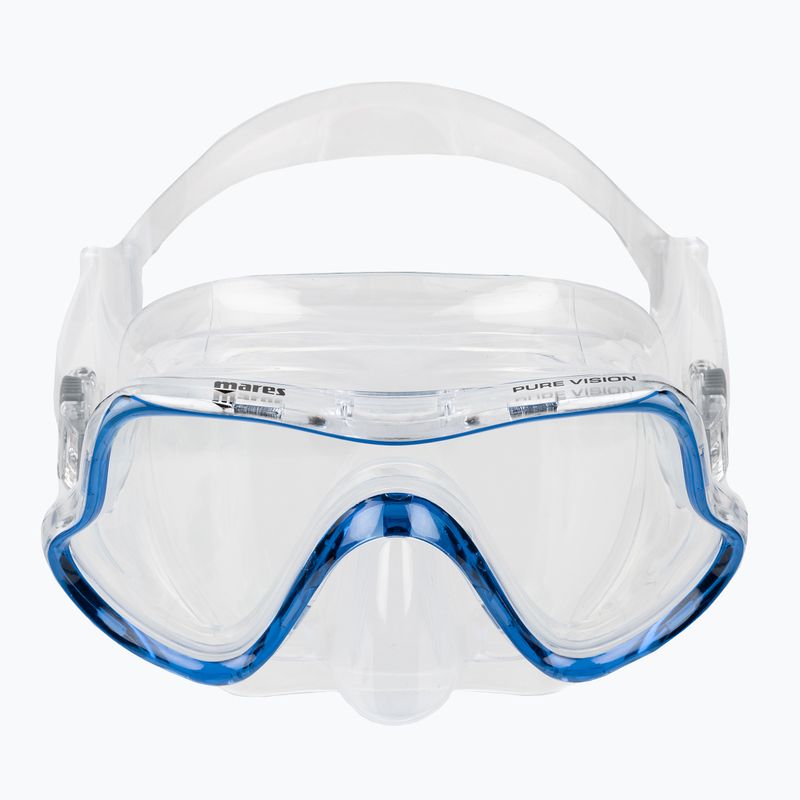 Mares Pure Vision klar blau Schnorchelmaske 411217 2