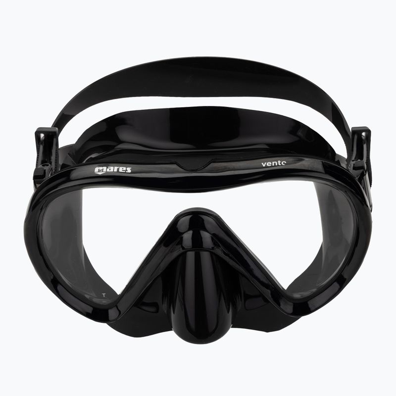 Mares Vento schwarz/schwarze Schnorchelmaske 2
