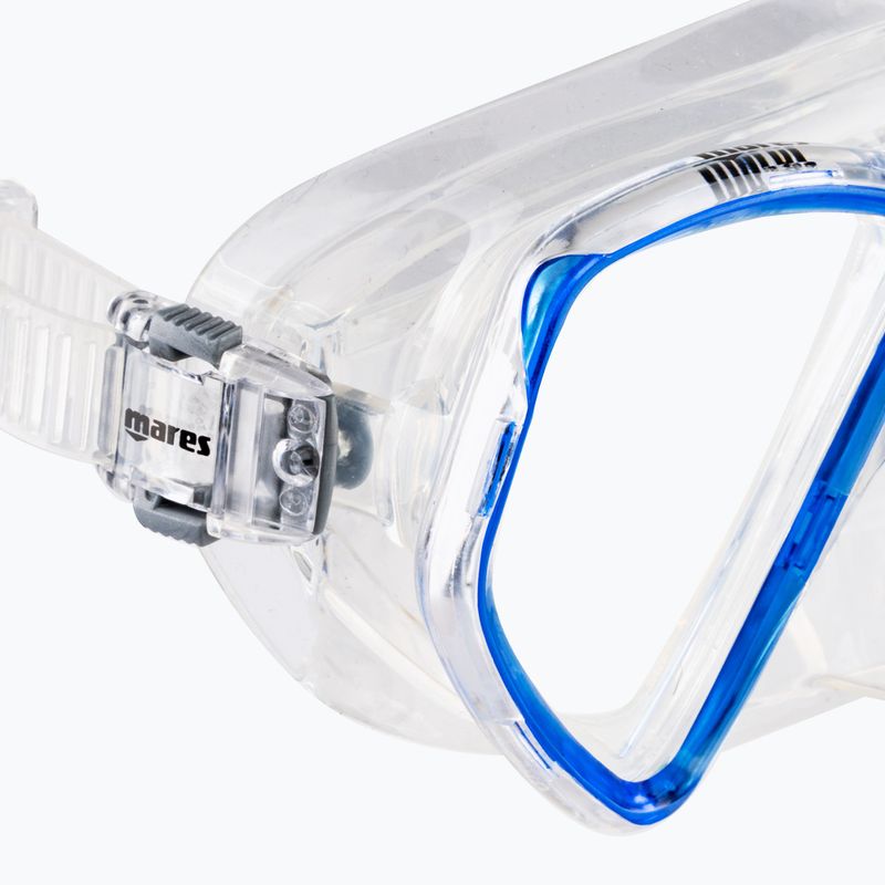 Mares Piraten Kindertauchmaske klar blau 411321