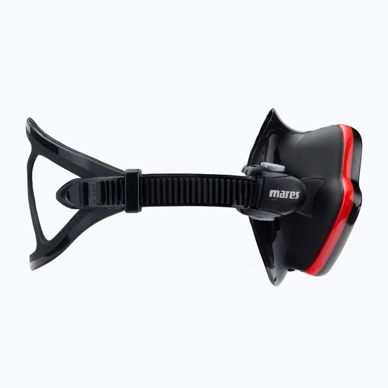 Mares One Vision Tauchmaske schwarz/rot 411046 3
