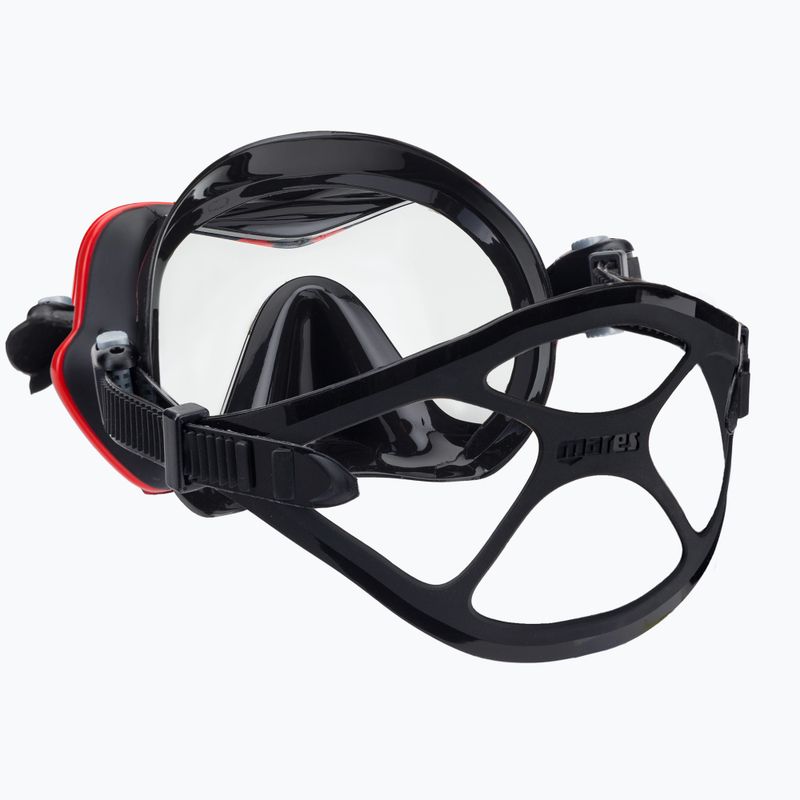 Mares One Vision Tauchmaske schwarz/rot 411046 4