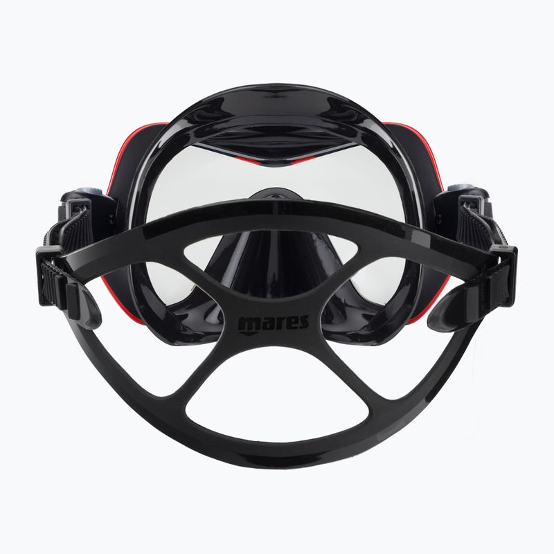 Mares One Vision Tauchmaske schwarz/rot 411046 5