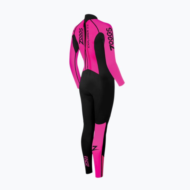 Damenschwimmen Schaum Zoggs Ow Explorer Fs 3.2.2 mm schwarz/rosa 2