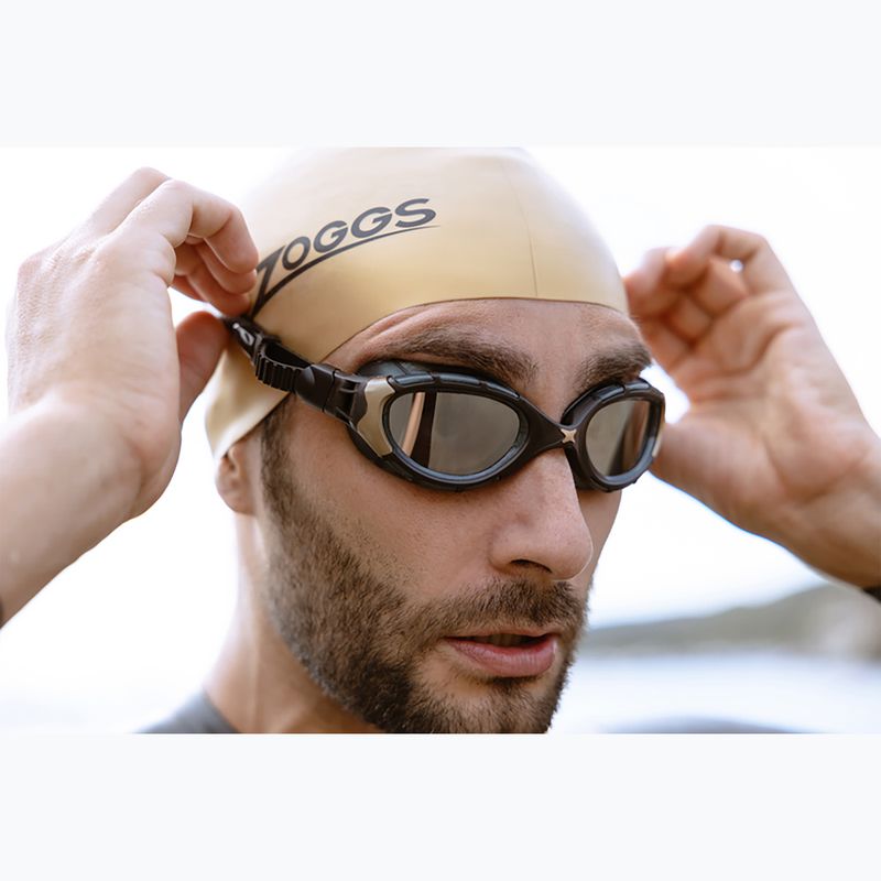 Schwimmbrille Zoggs Predator Flex Titanium Reactor S black/ gold/ reactor titanium 6