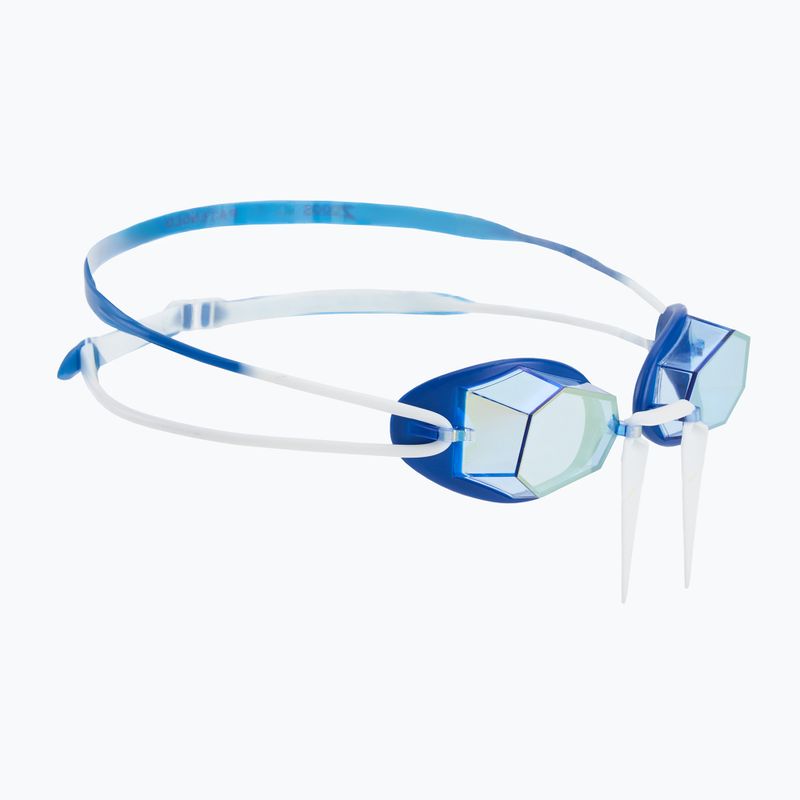 Zoggs Diamond Titanium blau/weiß/spiegelvergoldet Schwimmbrille