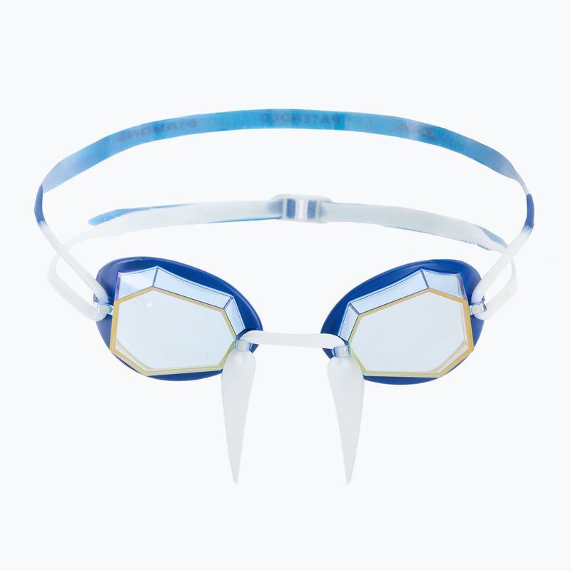 Zoggs Diamond Titanium blau/weiß/spiegelvergoldet Schwimmbrille 2