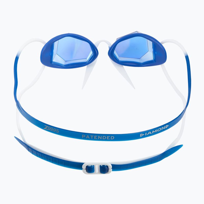 Zoggs Diamond Titanium blau/weiß/spiegelvergoldet Schwimmbrille 4
