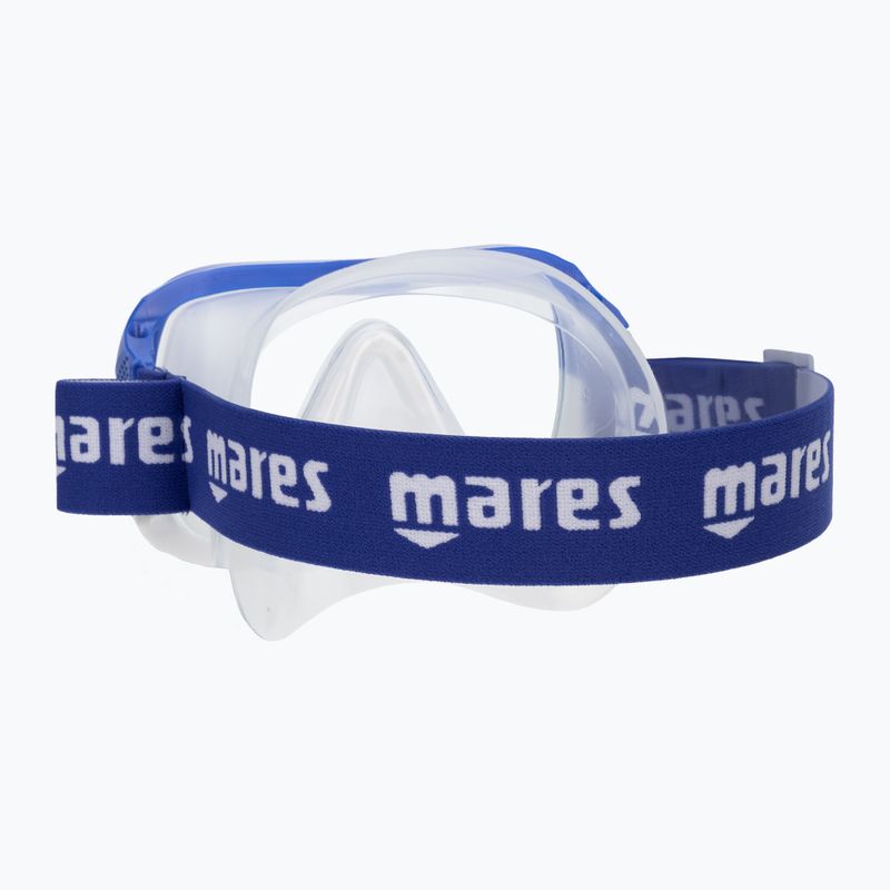 Mares Keewee Schnorchelmaske klar und marineblau 411075 4