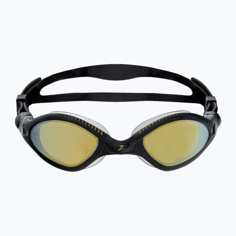 Zoggs Tiger LSR+ Titanium gold Schwimmbrille 461092 2