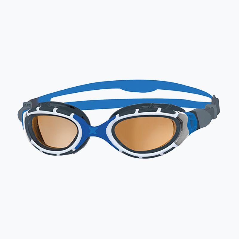 Zoggs Predator Flex Polarized Schwimmbrille Ultra blau/ grau/ polarisiert Kupfer