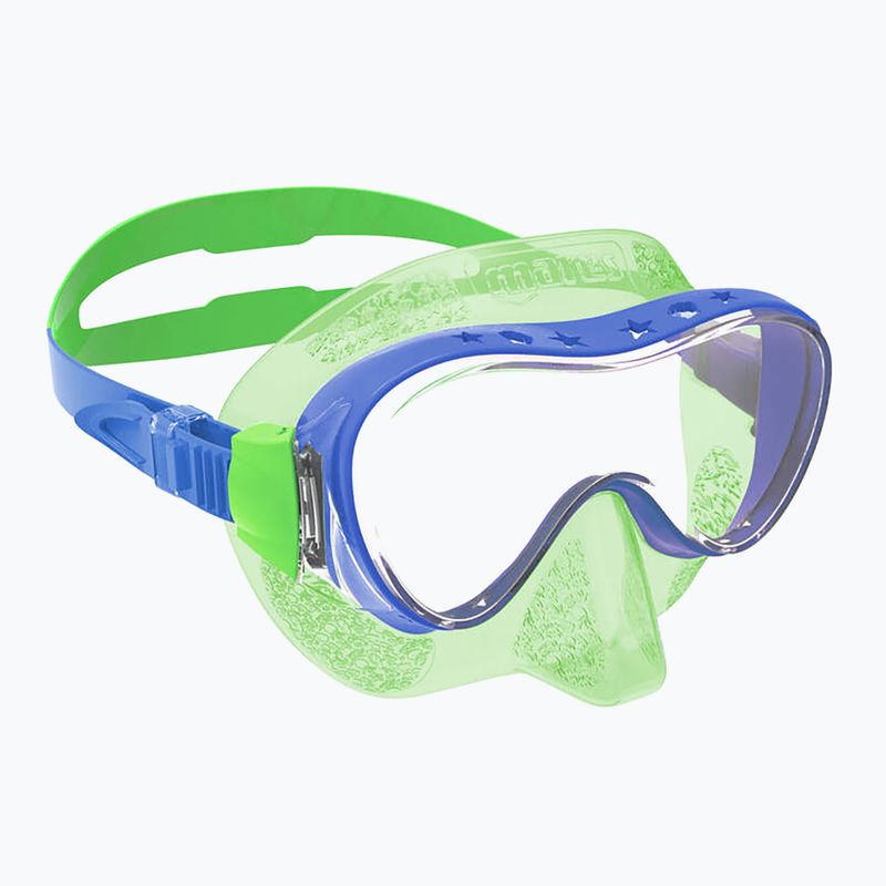 Mares Brave Junior Tt blau / lime Kinder Schnorchelmaske