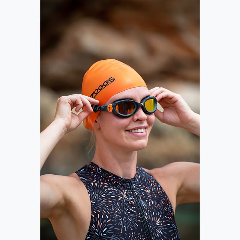 Schwimmbrille Zoggs Predator Flex Titanium grey/ black/ mirror orange 2