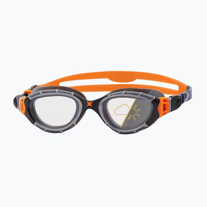 Zoggs Predator Flex Reactor grau/ orange/ Reaktor Rauch schwimmen Schwimmbrille