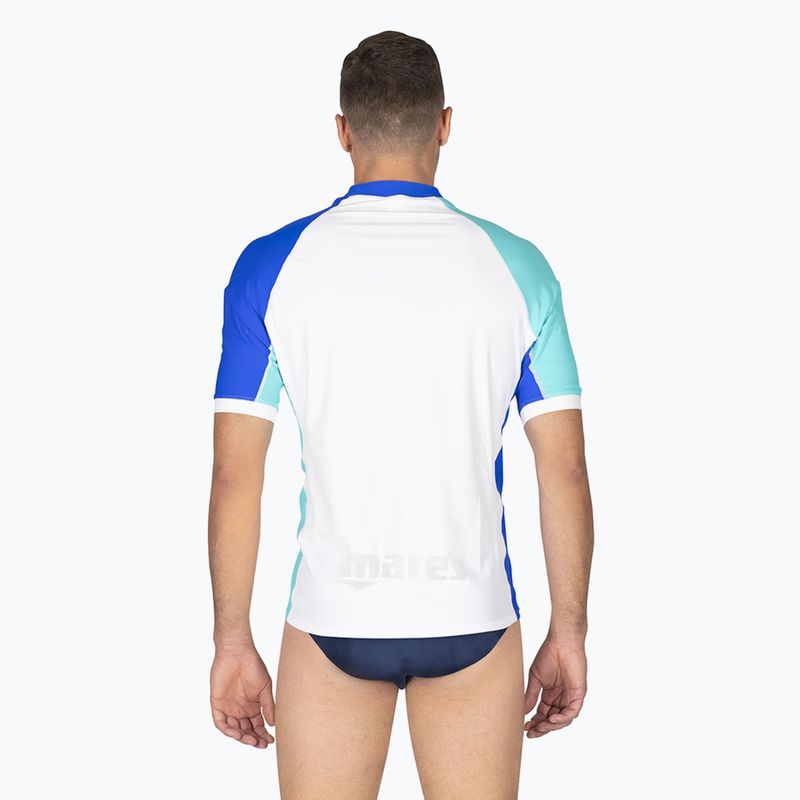 Herren-Badeshirt Mares Rashguard Shield weiß 2