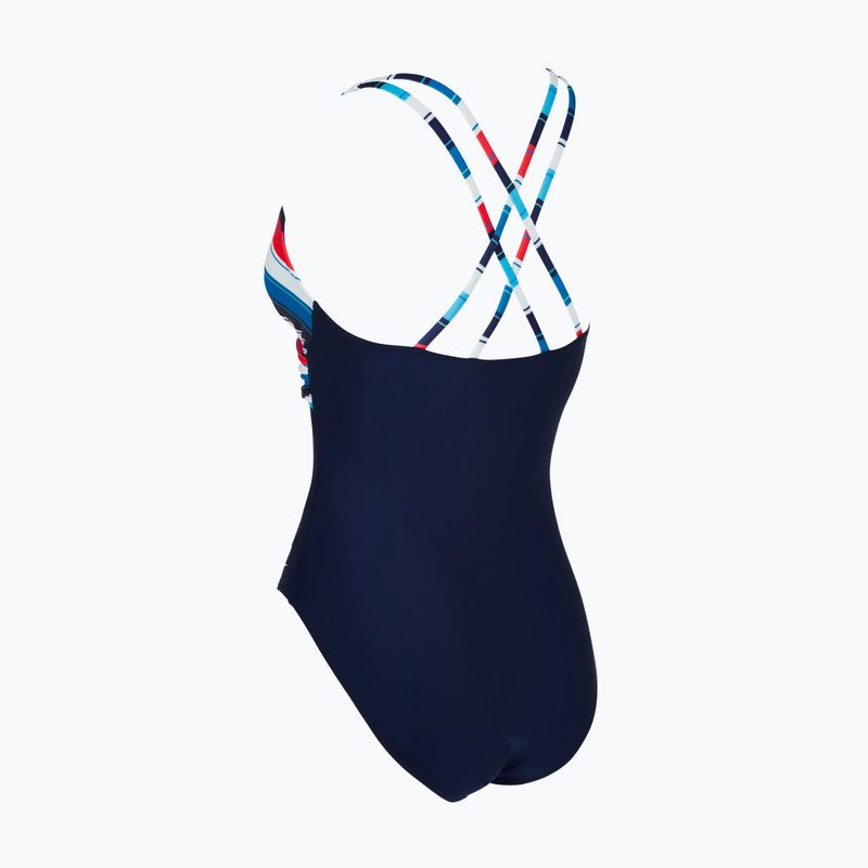 Einteiliger Damen-Badeanzug Zoggs Seamarine Panel Crossback 2