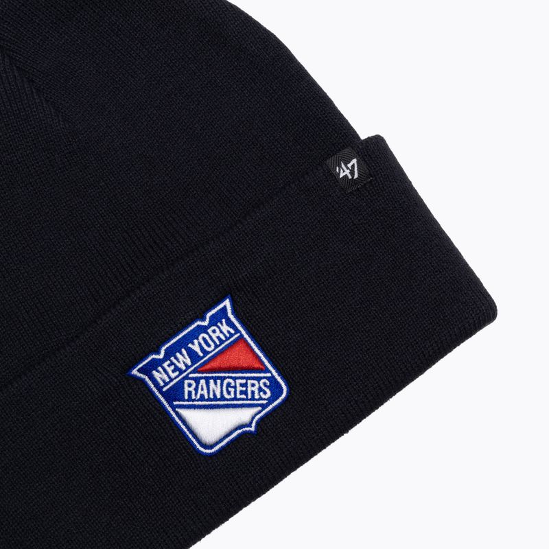 Wintermütze 47 Brand NHL New York Rangers Haymaker navy 3