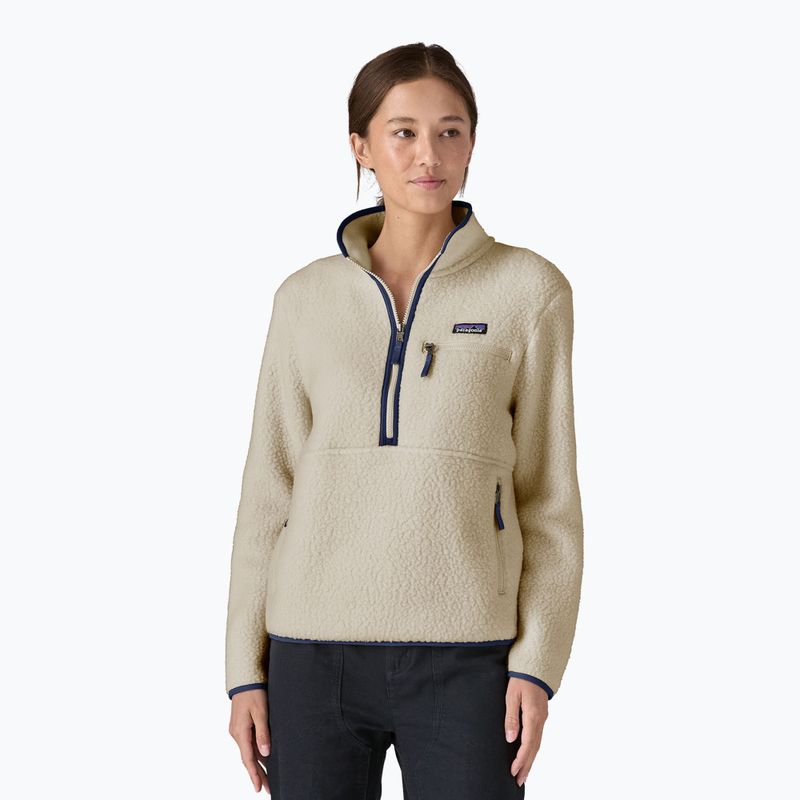 Damen Patagonia Retro Pile Fleece-Sweatshirt Marsupial natur