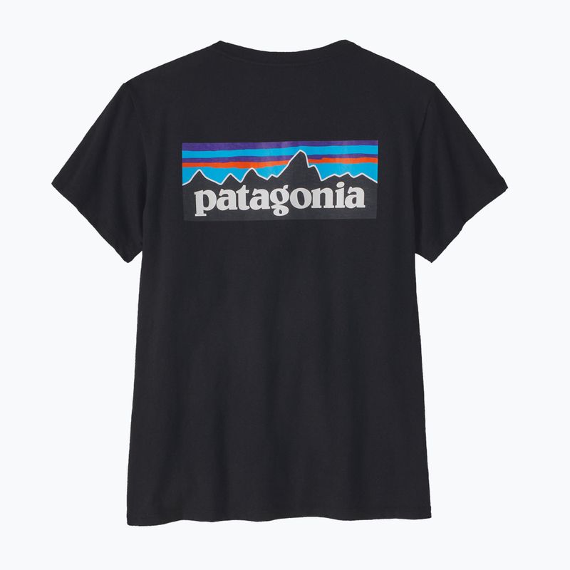 Damen Patagonia P-6 Logo Responsibili-Tee schwarz 3