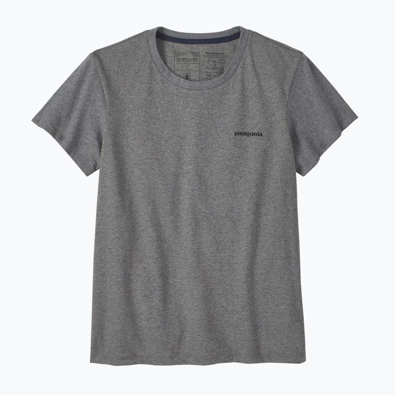 Damen Patagonia P-6 Logo Responsibili-Tee kiesiges Heidekraut Trekking-T-Shirt