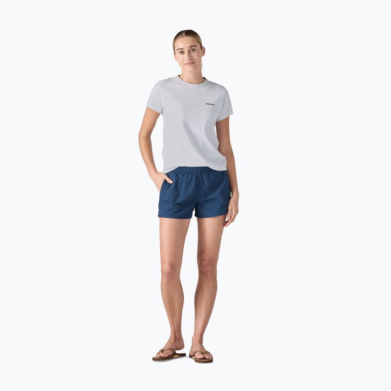 Damen-Trekking-T-Shirt Patagonia P-6 Logo Responsibili-Tee weiß 2