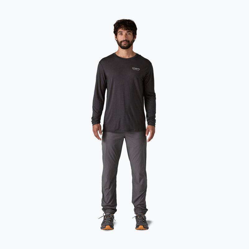 Patagonia Cap Cool Merino Blend Longsleeve Herren Grafik Erbe header/schwarz 2