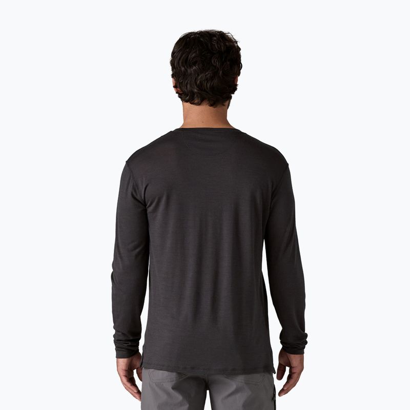 Patagonia Cap Cool Merino Blend Longsleeve Herren Grafik Erbe header/schwarz 3