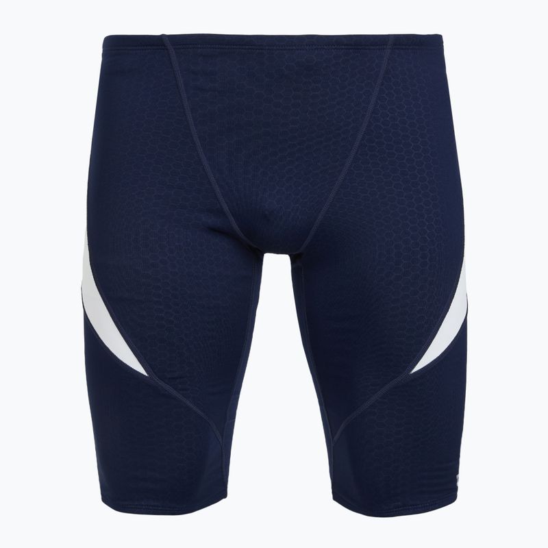 Herren-Schwimmjammer TYR Durafast Elite Curve Splice Hexa Jammer navy/white