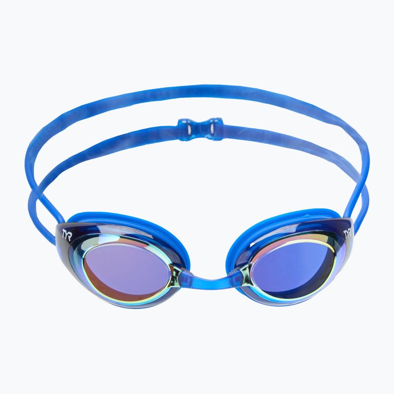TYR Blackhawk Racing Verspiegelte Schwimmbrille gold/ royal 2