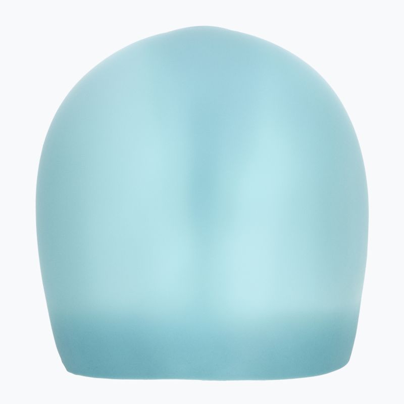 TYR Langes Haar faltenfreie Silikon Badekappe hellblau 2