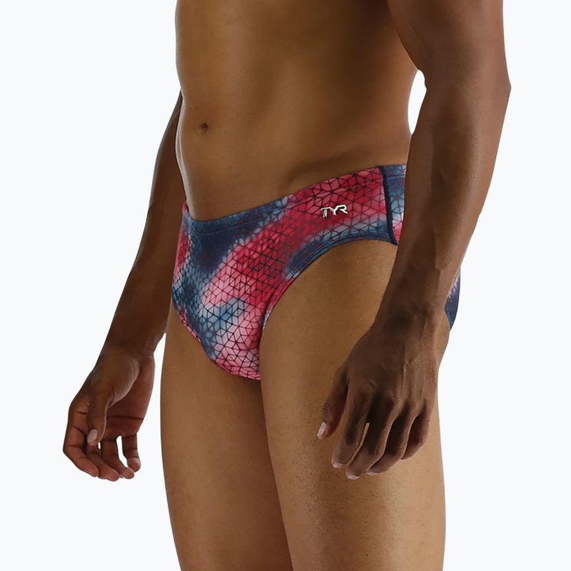 TYR Starhex Racer Herren Badeslip rot/multi 6