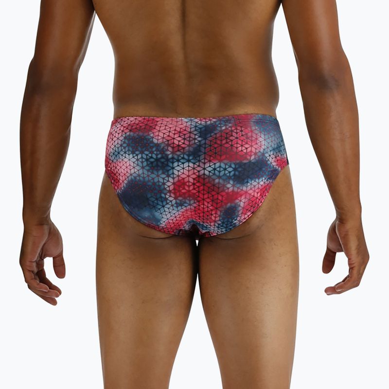 TYR Starhex Racer Herren Badeslip rot/multi 5