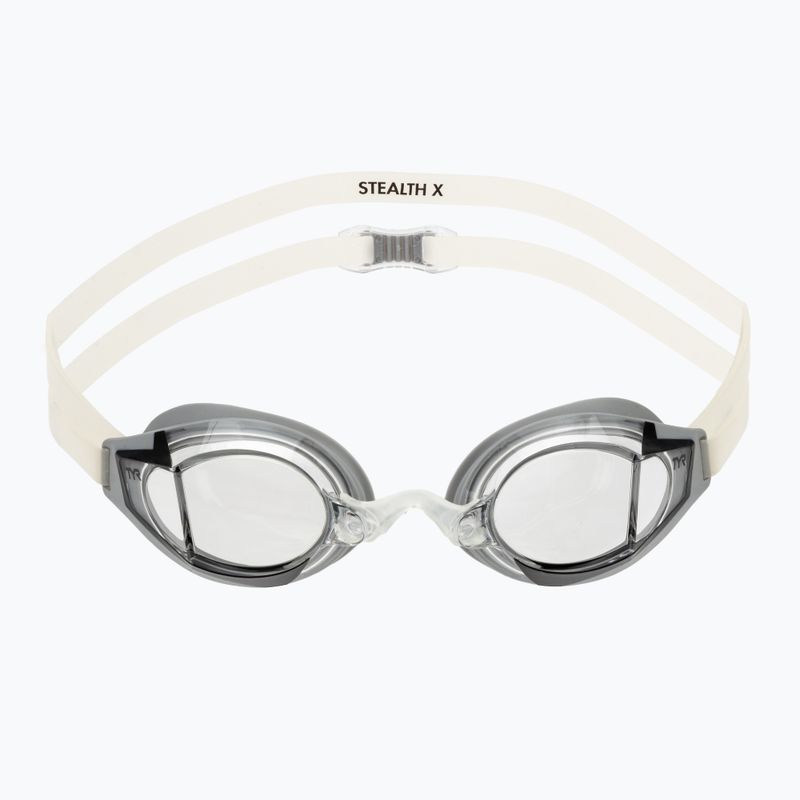 Schwimmbrille TYR Stealth-X Race clear/silver 2