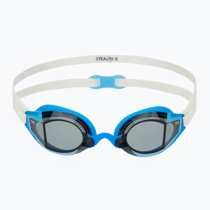 Schwimmbrille TYR Stealth-X Race smoke/white 2