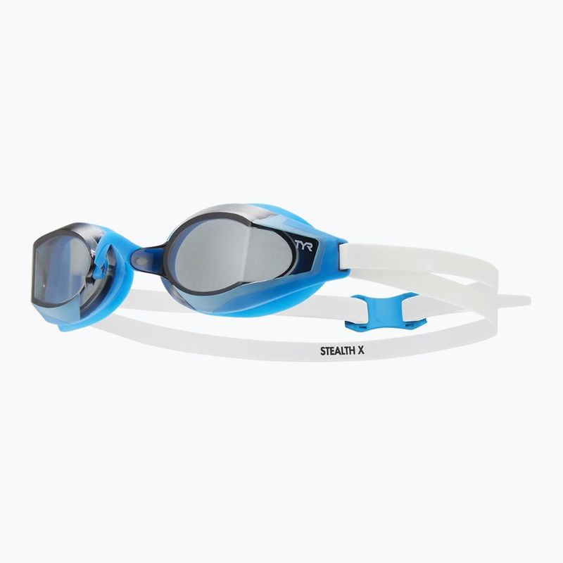 Schwimmbrille TYR Stealth-X Race smoke/white