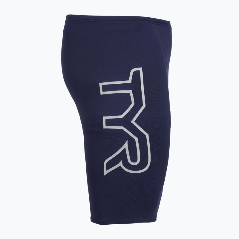 Herren-Schwimmjammer TYR Soild Large Logo Jammer navy 3