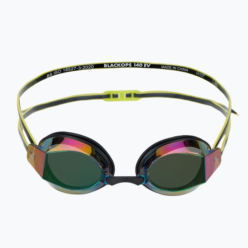 Schwimmbrille TYR Blackops 140 Ev Racing Mirrored fluo green/black 2