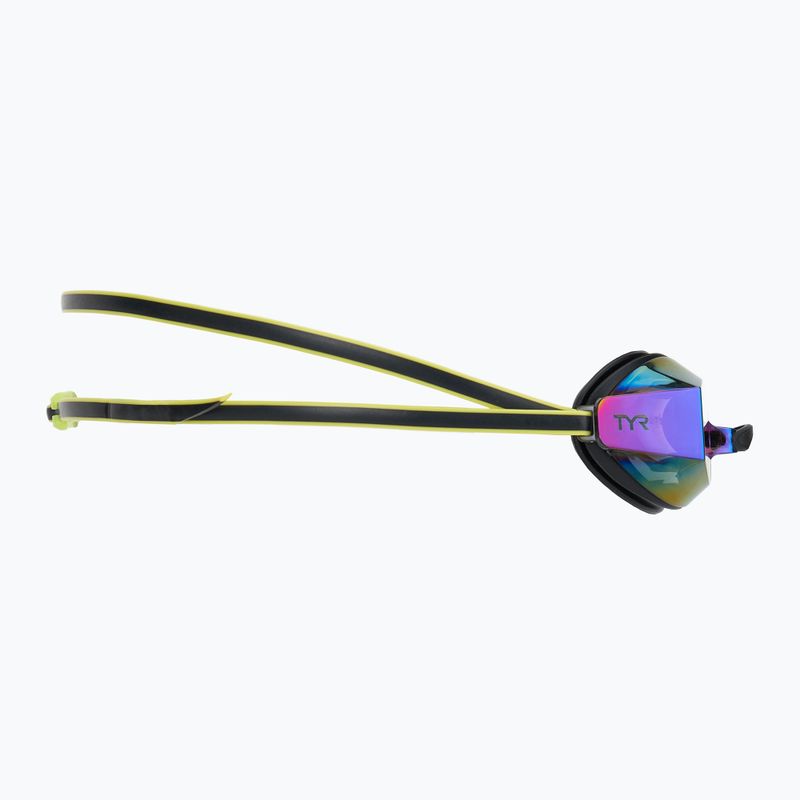 Schwimmbrille TYR Blackops 140 Ev Racing Mirrored fluo green/black 3
